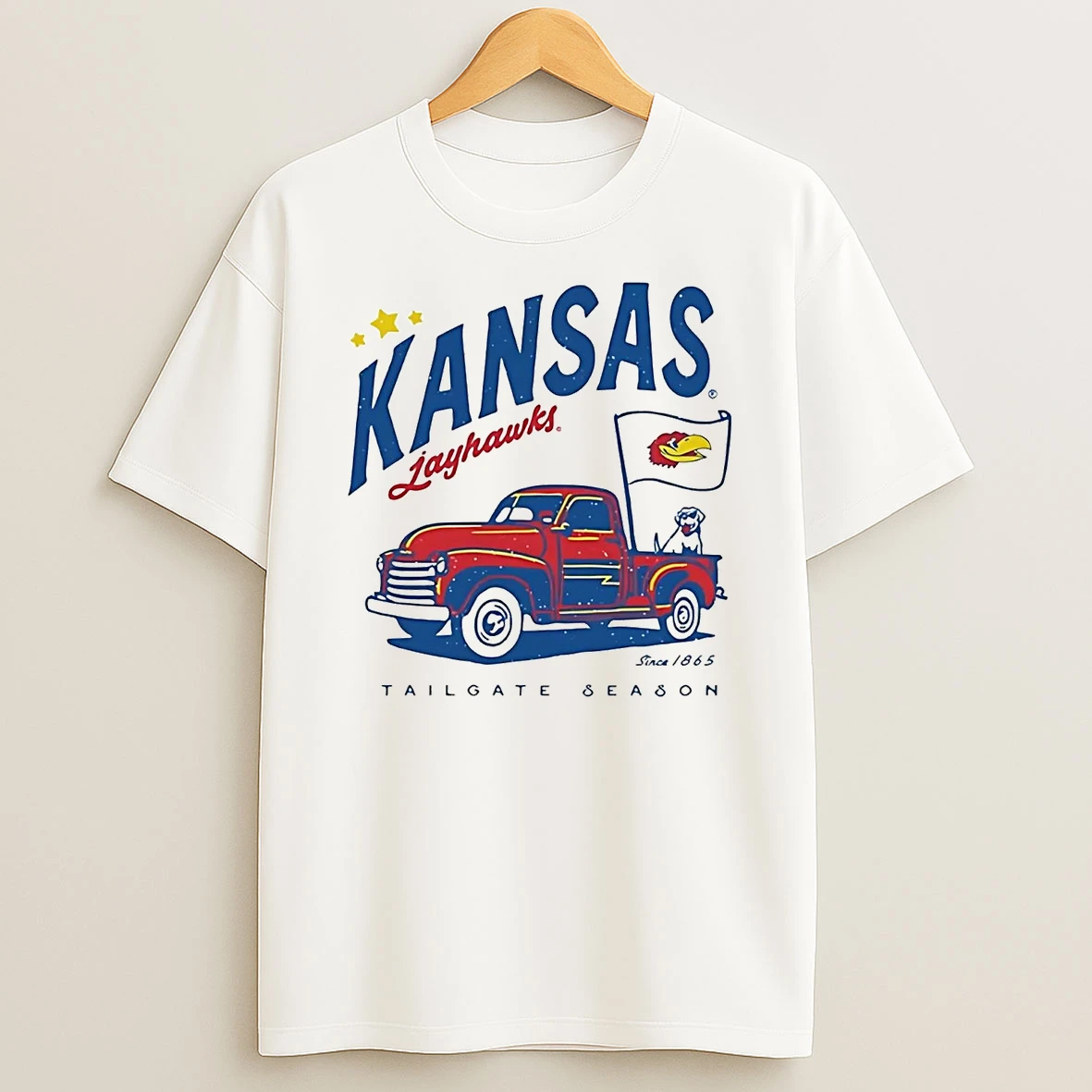 Kansas Jayhawks Truck Glory Days Since 1865 Tailgate Season Shirts