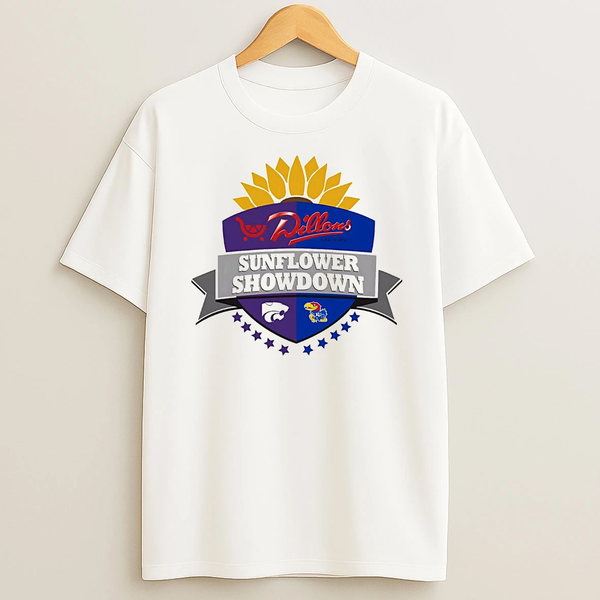Kansas Jayhawks Vs K State Wildcats 2025 Sunflower Showdown Shirts