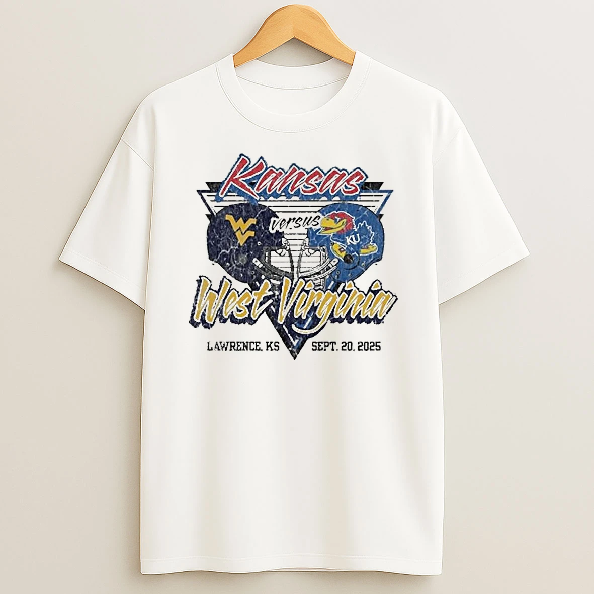 Kansas Jayhawks Vs West Virginia Mountaineers 2025 Gameday Showdown Shirts
