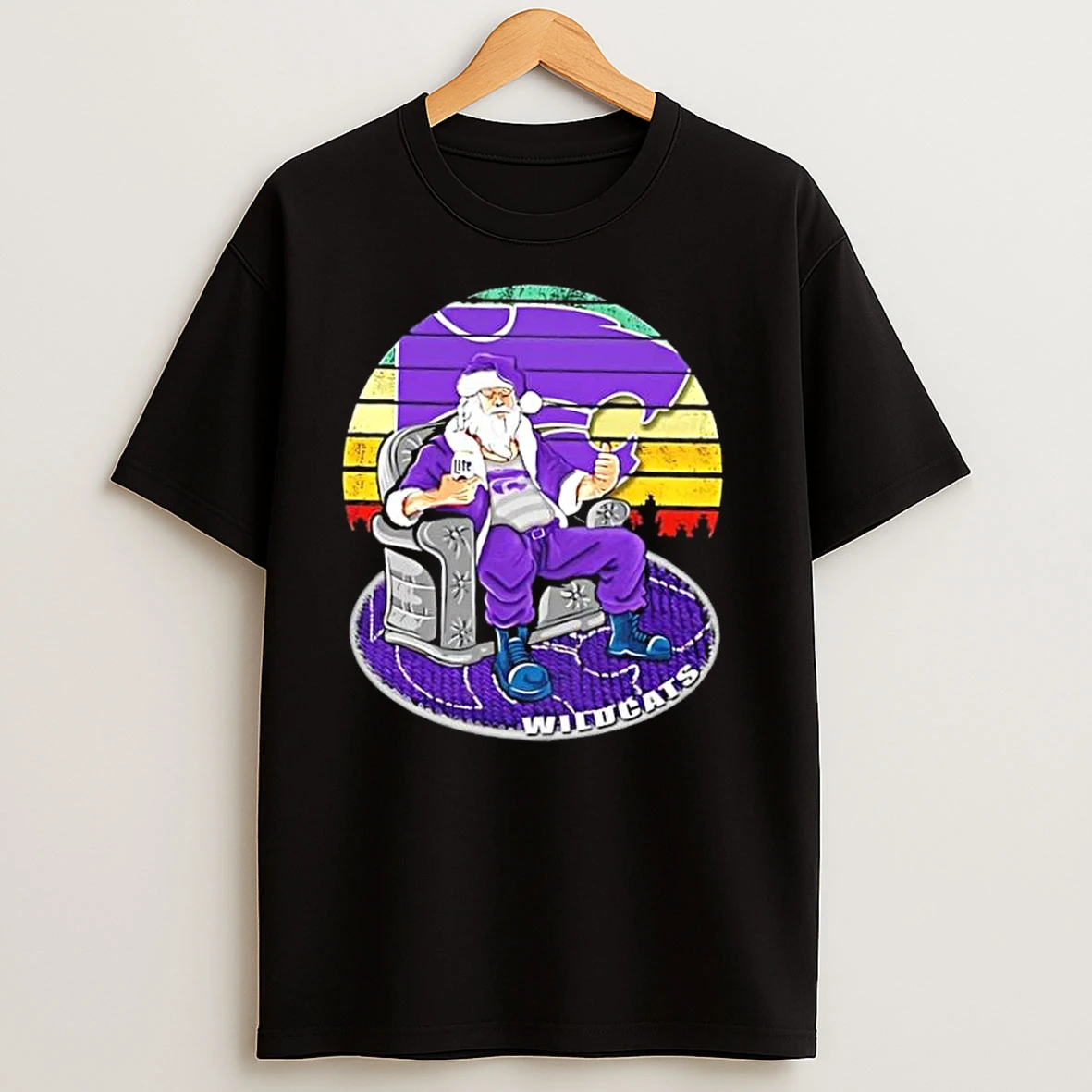 Kansas State Wildcats X Santa Claus Christmas Vintage T Shirts
