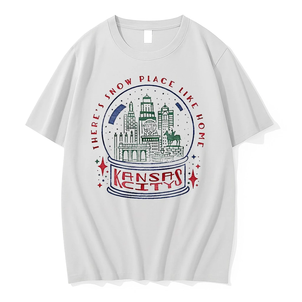 Kansas City Snow Globe Theres Snow Place Like Home Christmas Shirts