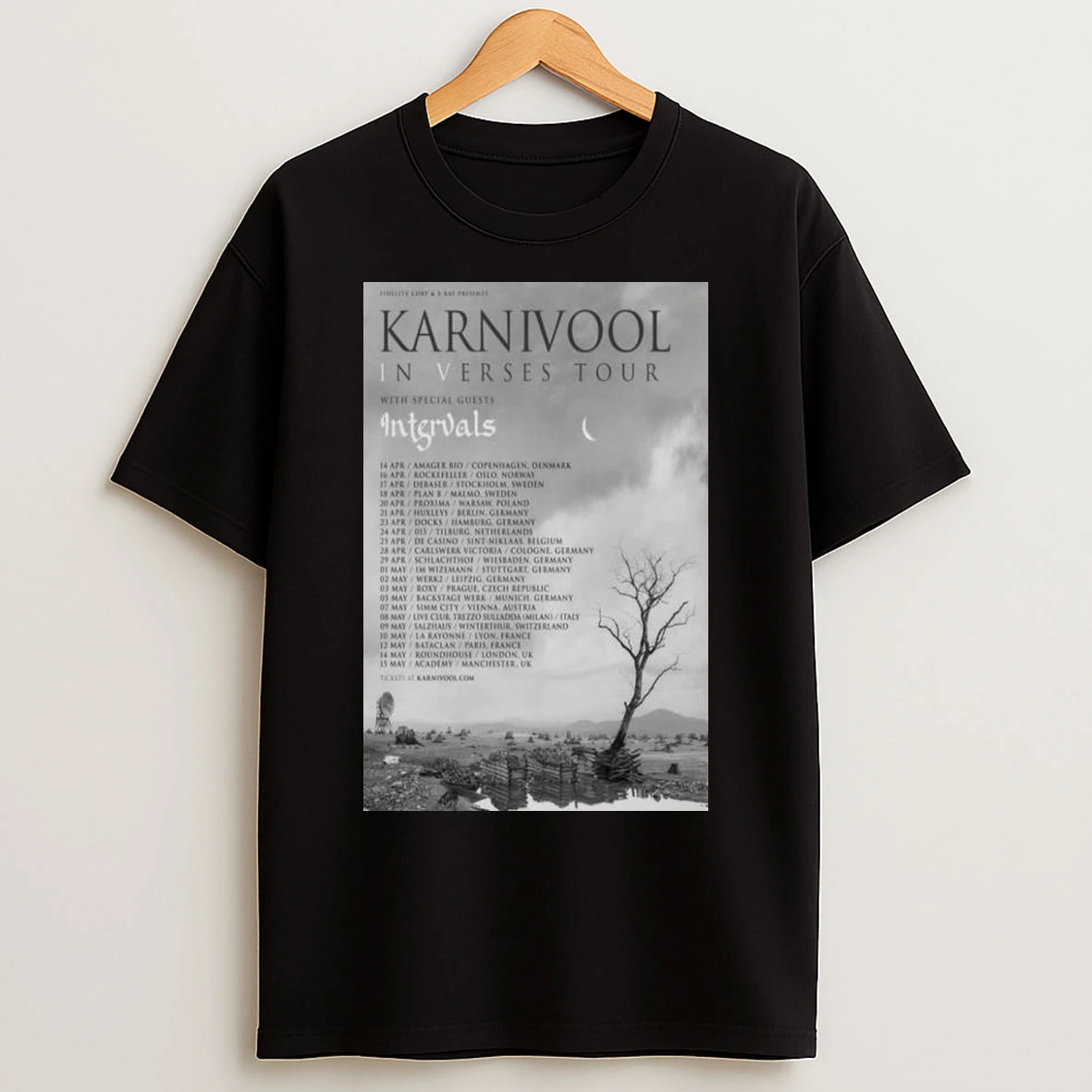 Karnivool Verses Tour Eu Uk 2026 Long Sleve T Shirts