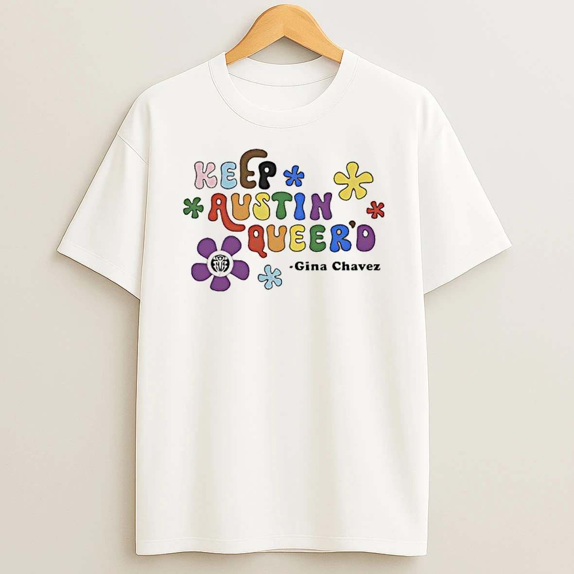 Keep Austin Queerd Gina Chavez Retro Shirts