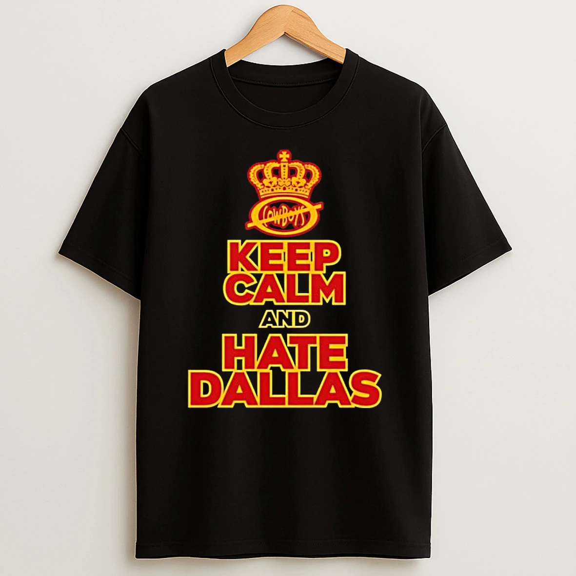 Keep Calm And Hate Dallas Cowboys Black Shirts