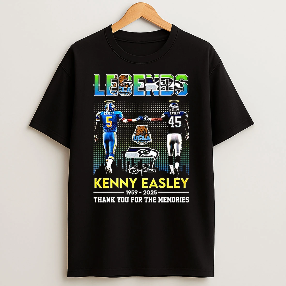 Kenny Easley Seattle Seahawks Ucla 1959 2025 Thank You For The Memories Signature Shirts