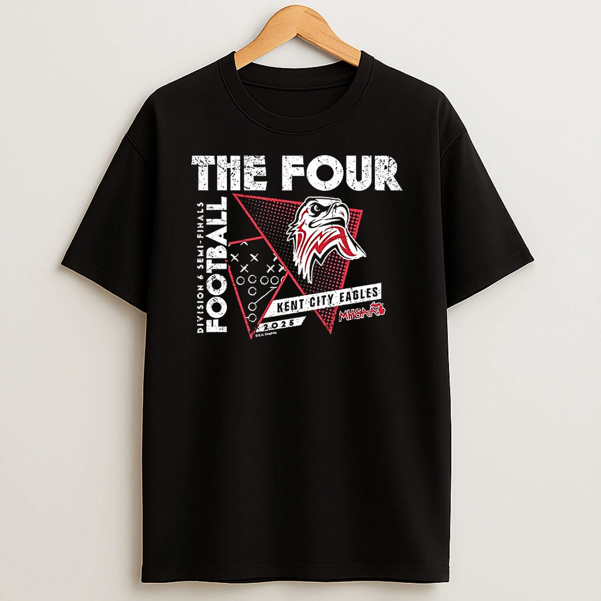 Kent City Eagles 2025 Mhsaa Football Division 6 The Four Shirts