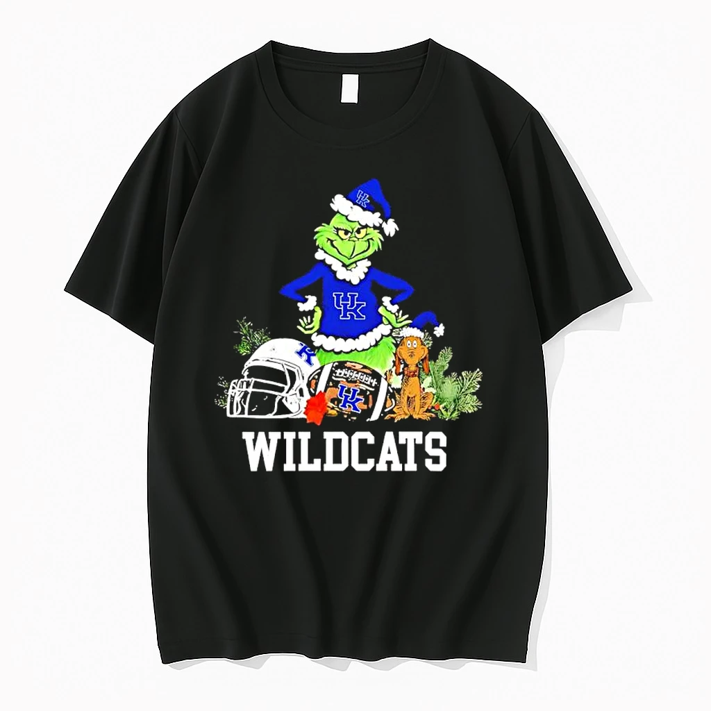 Kentucky Wildcats The Grinch And Max Helmet Christmas 2025 Shirts