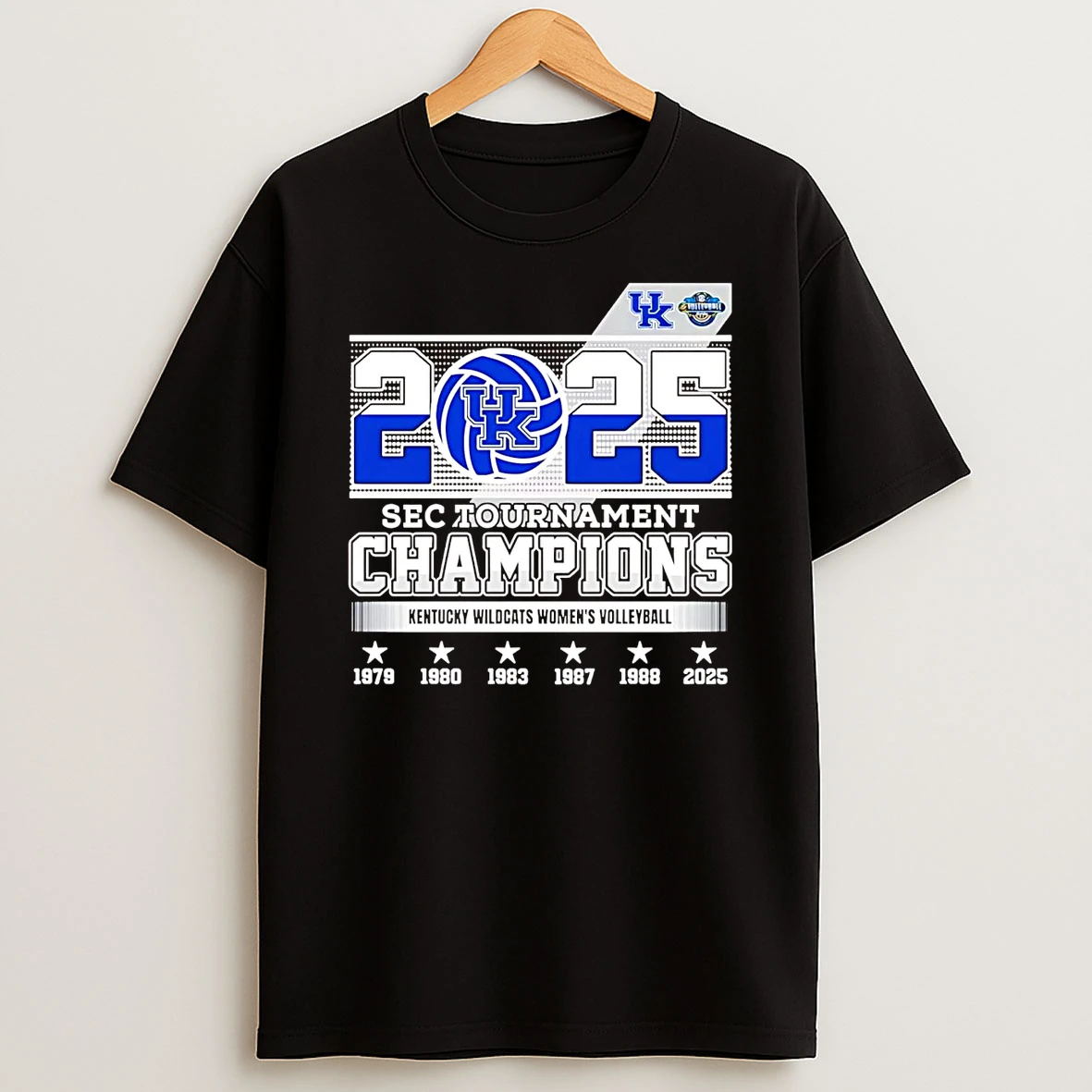 Kentucky Wildcats Womens Volleyball 2025 Sec Tournament Champions Shirts