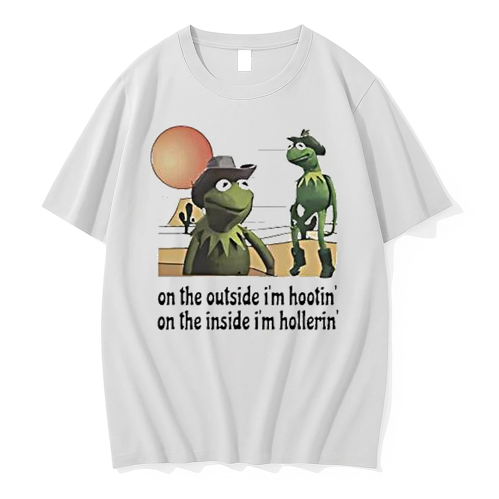 Kermit The Frog On The Outside Im Hootin On The Inside Im Hollerin Shirts