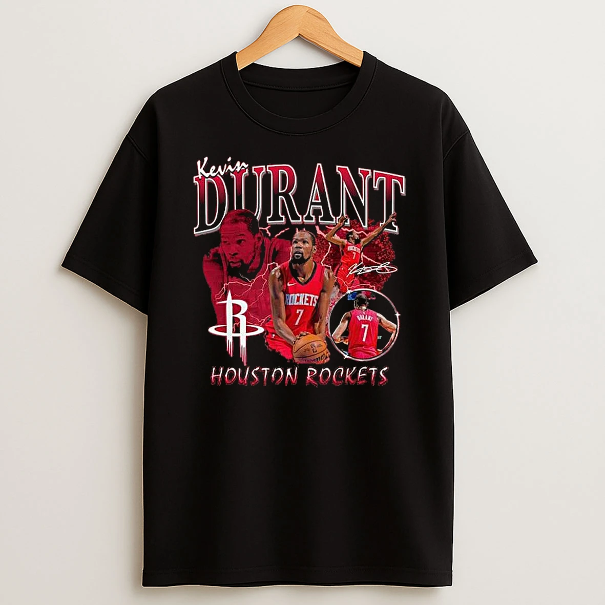 Kevin Durant Houston Rockets Player Collage Shirts