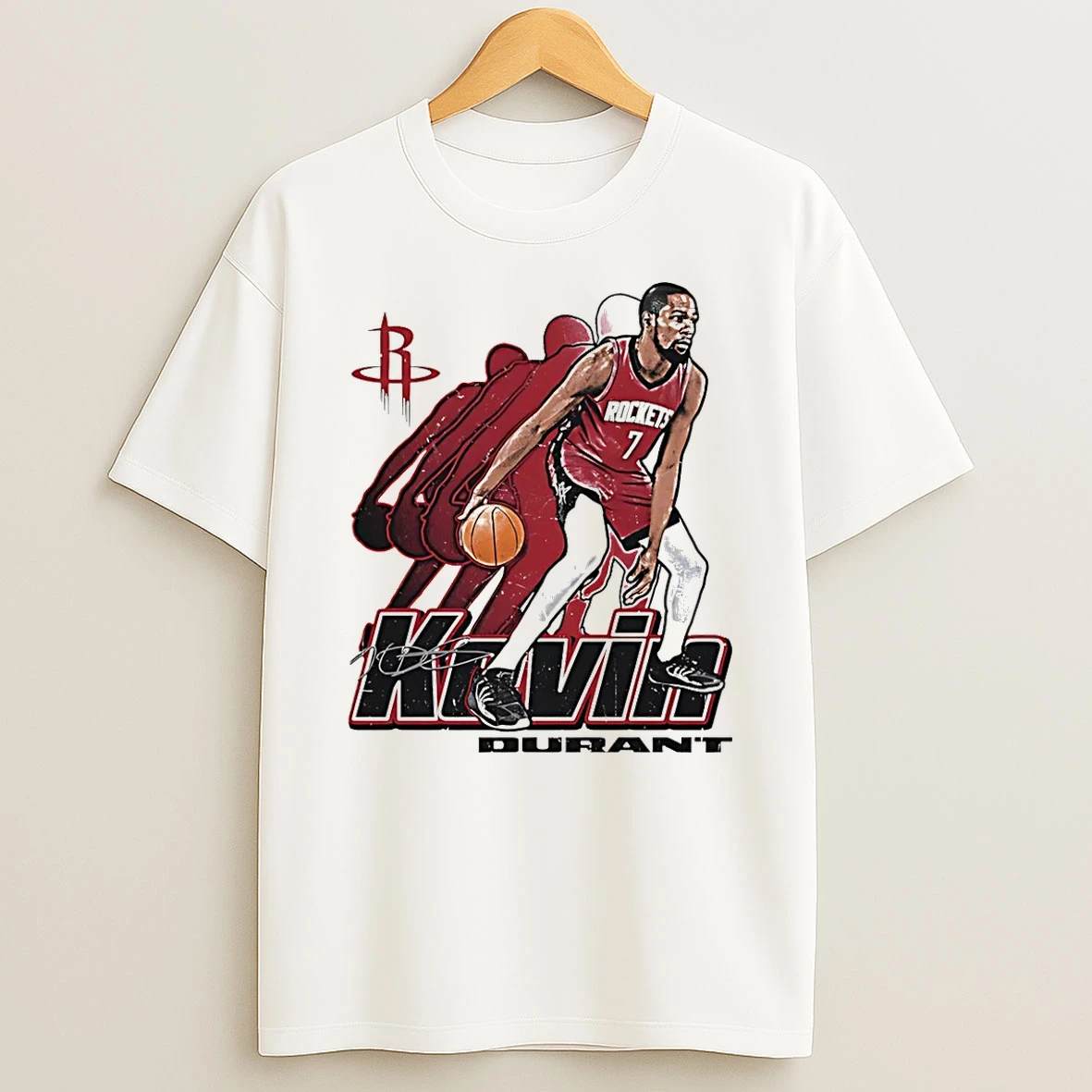 Kevin Durant Houston Rockets Retro Signature 26 Shirts