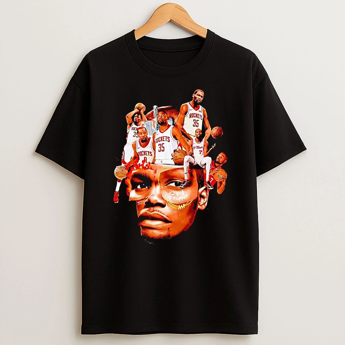 Kevin Durant Picture Collage Houston Rockets Shirts
