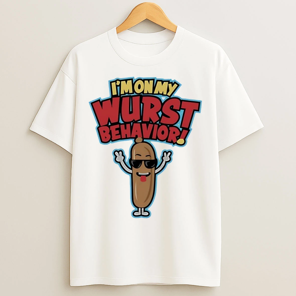 Kevin Jonas Christmas Movie Im On My Wurst Behavior T Shirts