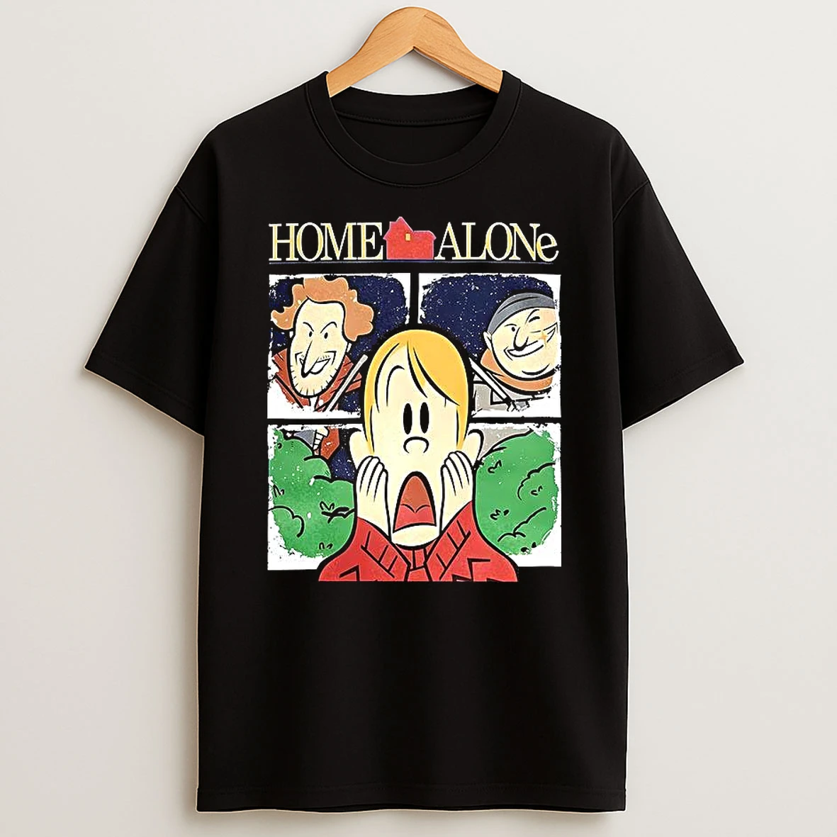 Kevin And Wet Bandits Home Alone Cartoon Christmas Shirts