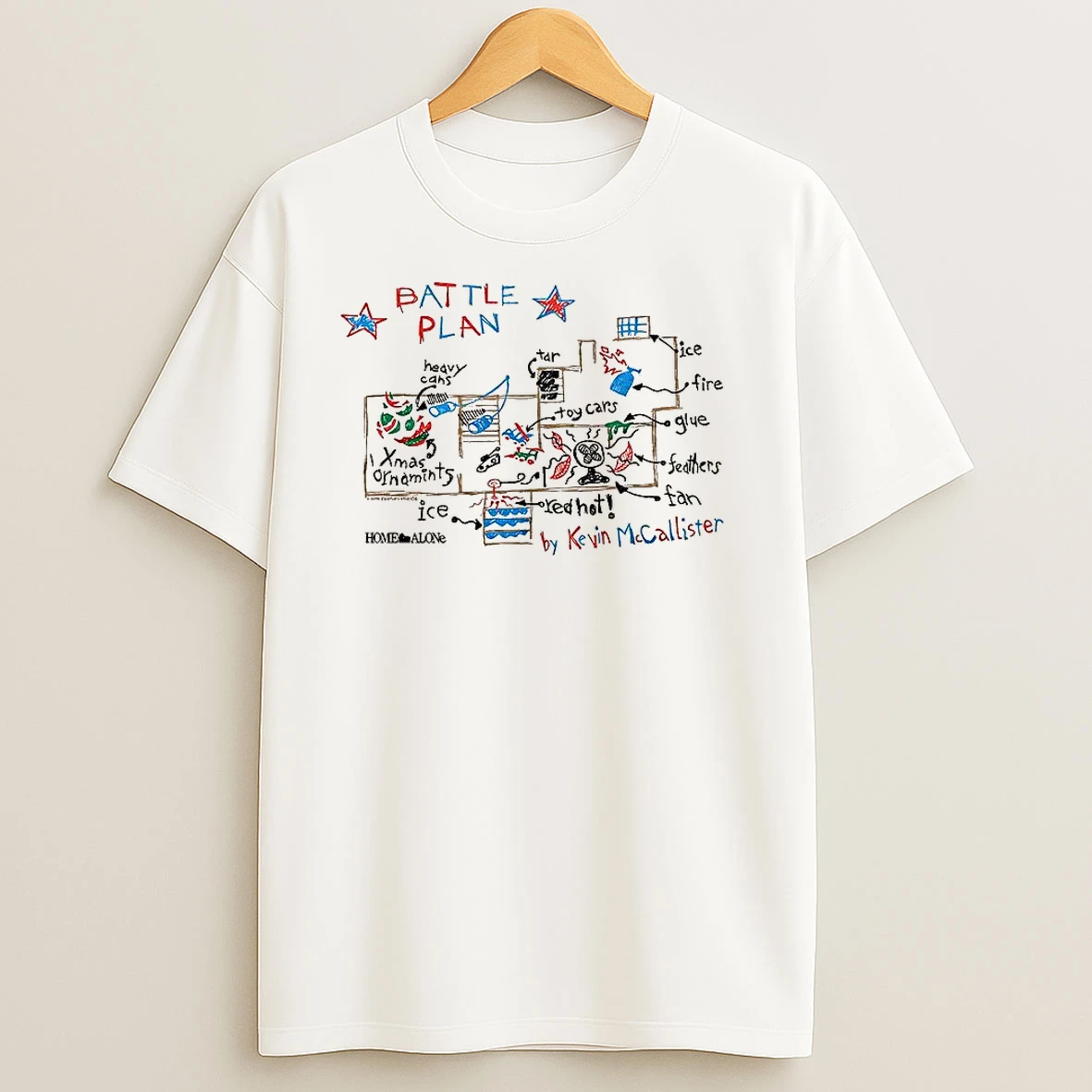 Kevins Battle Plan Home Alone Christmas T Shirts