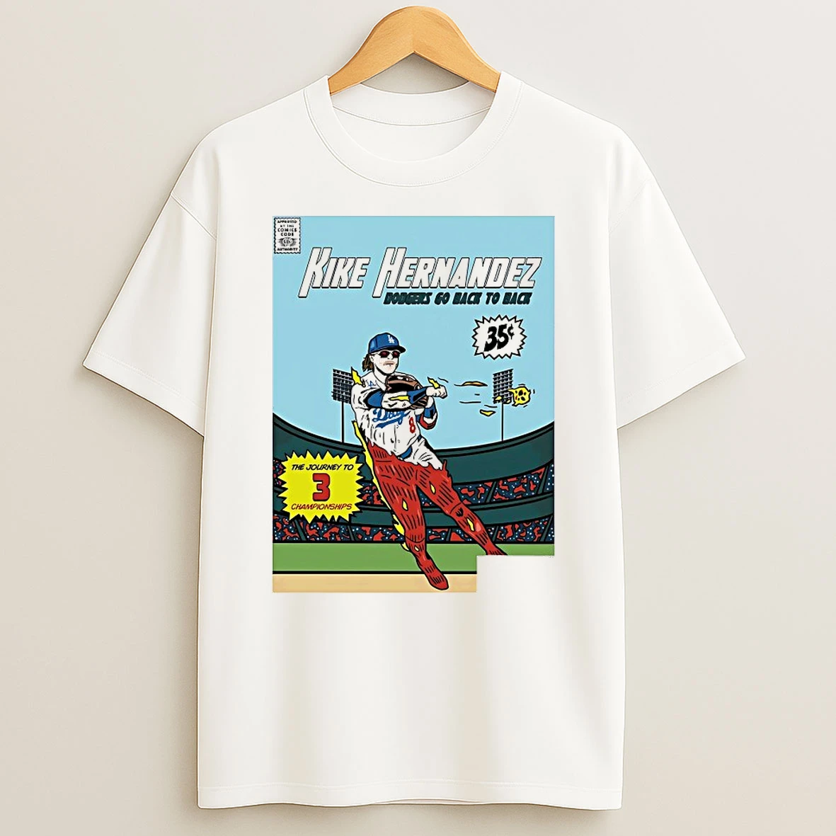 Kike Hernandez Dodgers Go Back To Back Shirts