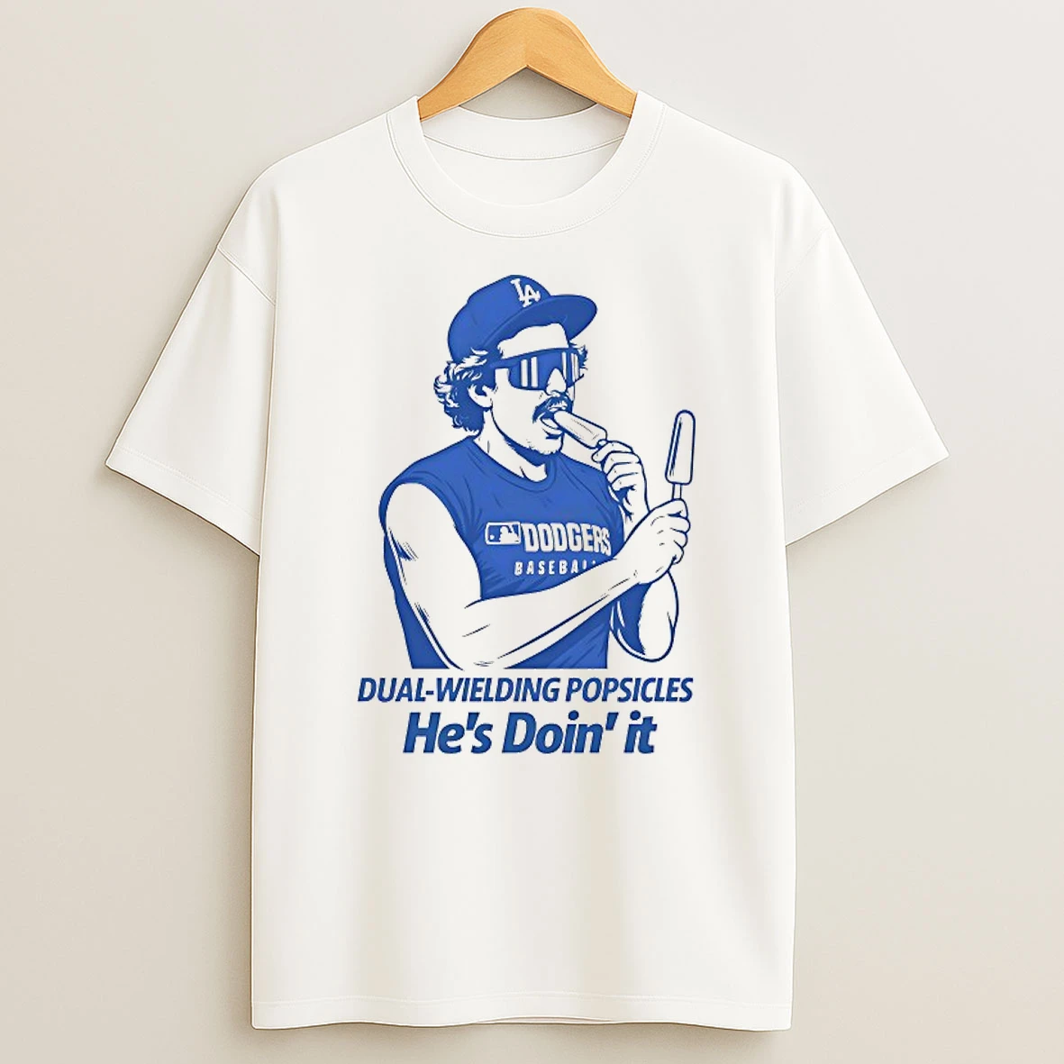 Kike Hernandez Dual Wielding Popsicles Hes Doin It Shirts