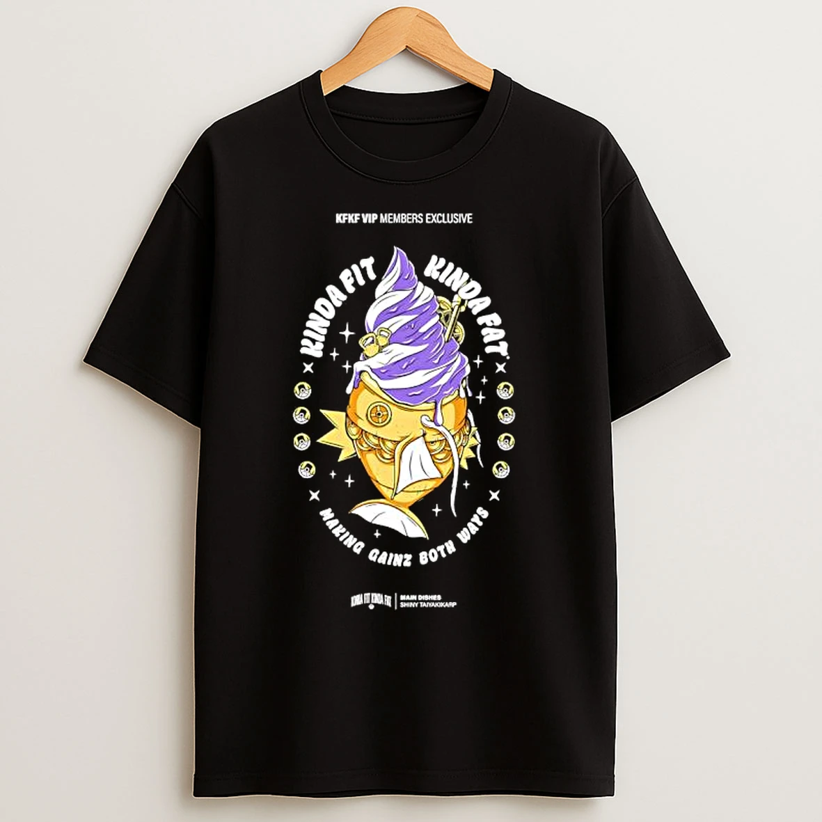 Kinda Fit Kinda Fat Kfkf Magikarp Pokemon Character Making Gainz Both Ways T Shirts