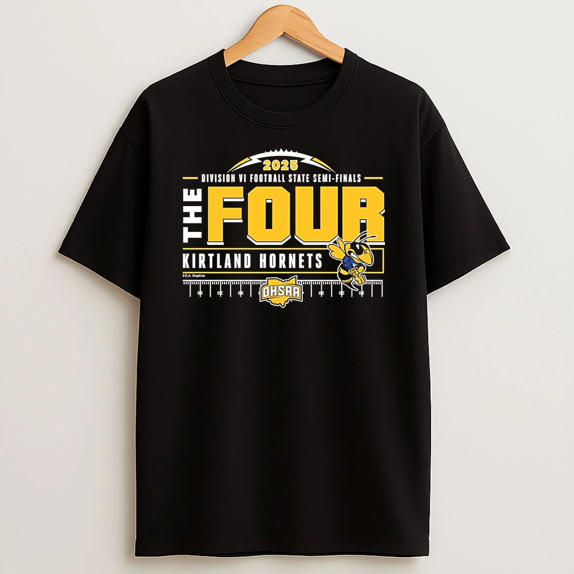 Kirtland Hornets The Four 2025 Division 6 Football State Semifinals Shirts
