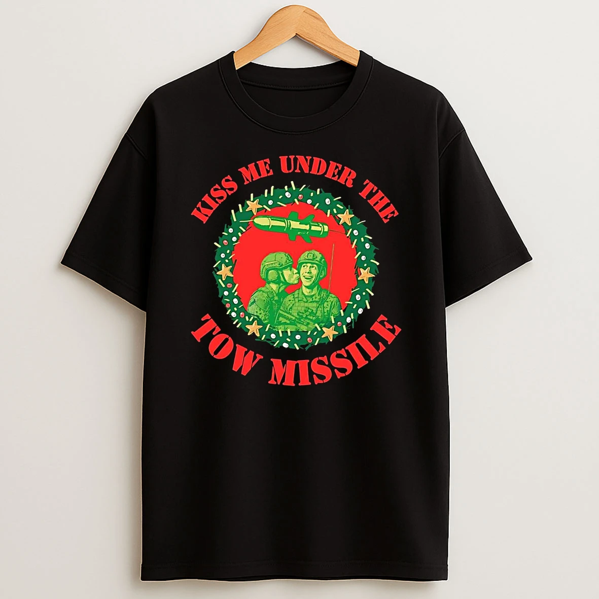 Kiss Me Under The Bgm 71 Tow Missile Christmas Shirts
