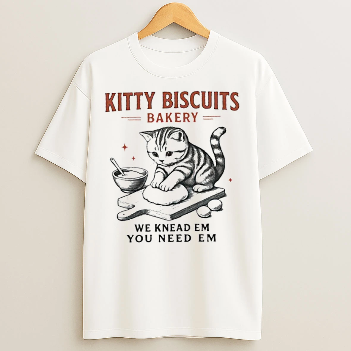 Kitty Biscuit Bakery Cat T Shirts