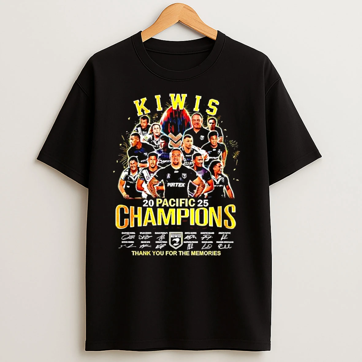 Kiwis 2025 Pacific Champions Thank You For The Memories T Shirts