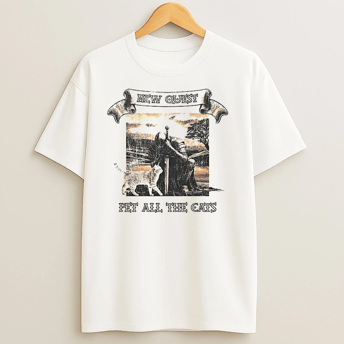 Knight New Quest Pet All The Cats T Shirts