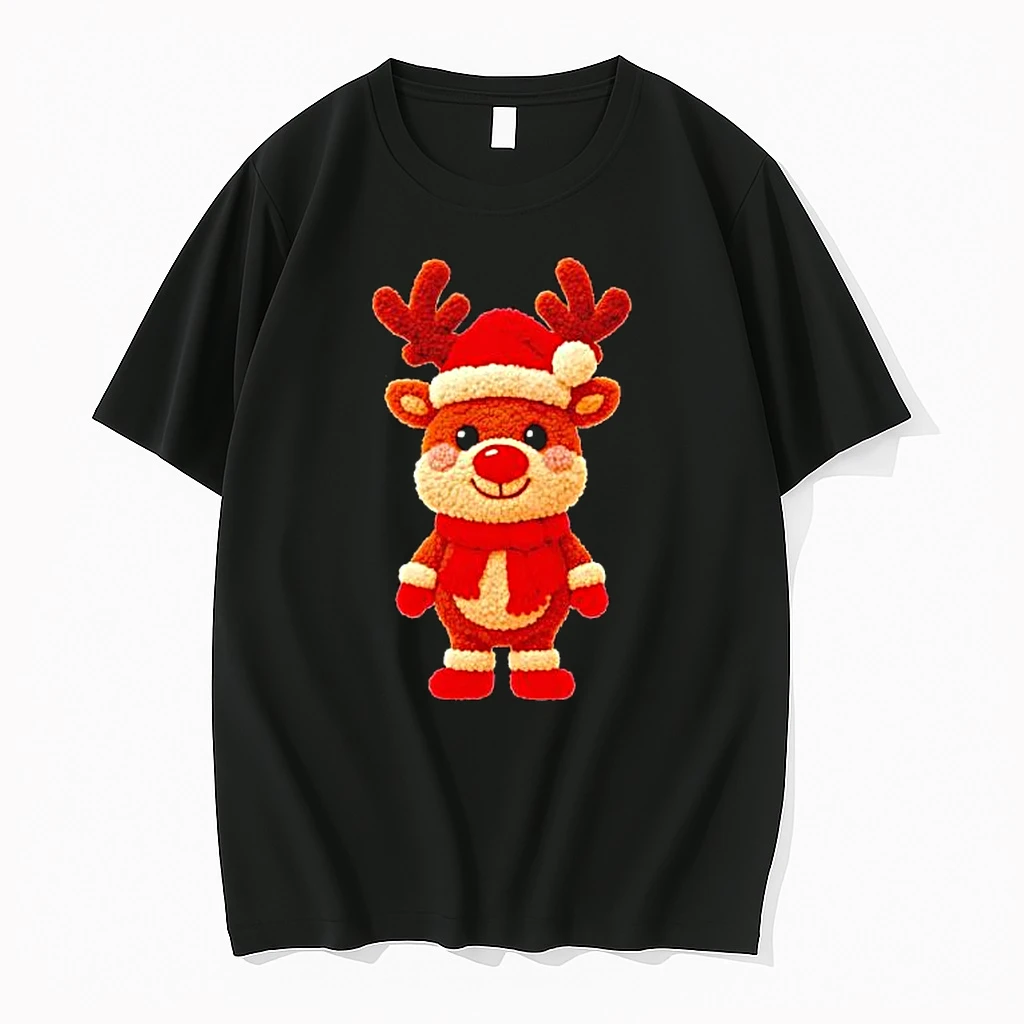 Knitted Reindeer Merry Christmas Trends Stylish Shirts