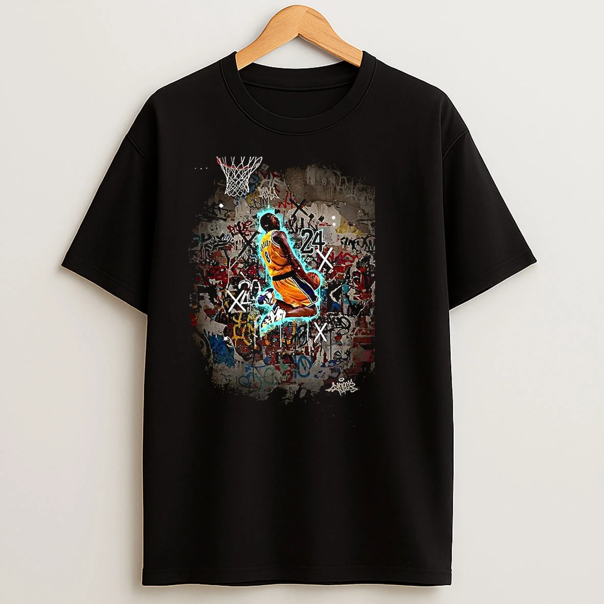 Kobe Bryant Los Angeles Lakers Nba Graffiti T Shirts