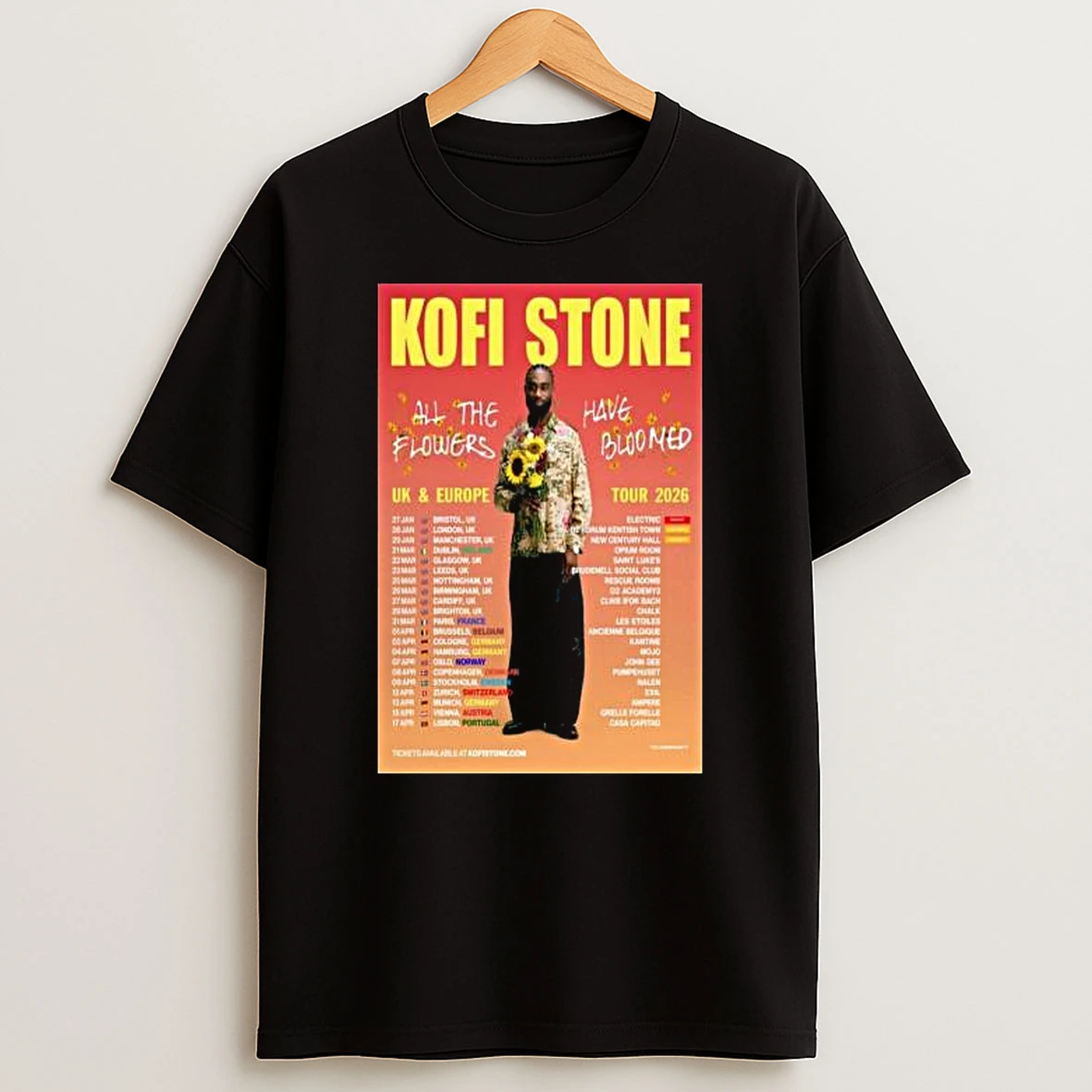 Kofi Stone Uk Europe Tour 2026 Shirts