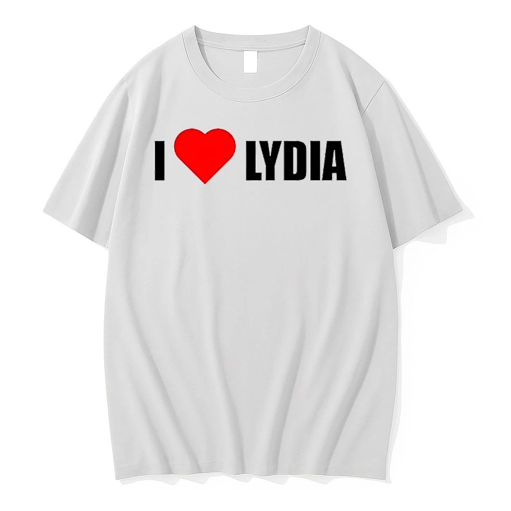 Kori King Wearing I Love Lydia Shirts