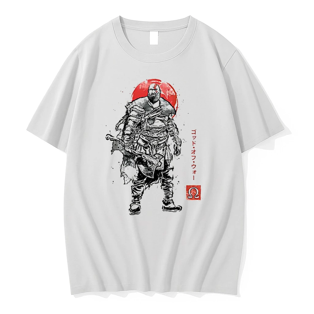 Kratos God Of War Characters The Rustlord Eternal Sumi E Shirts