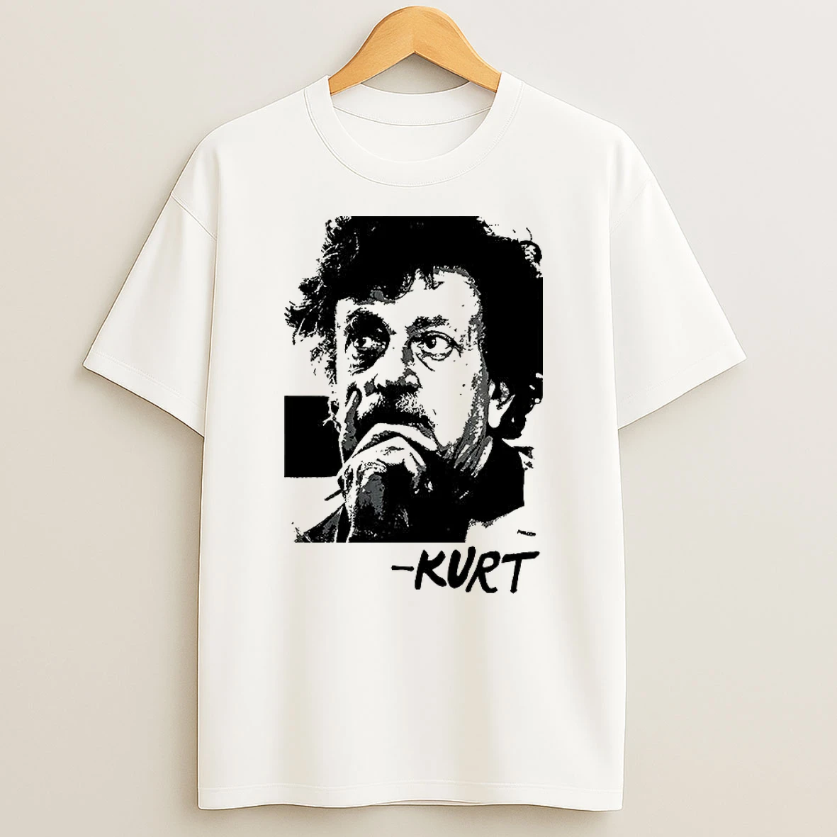Kurt Vonnegut Portrait Tribute Retro Shirts