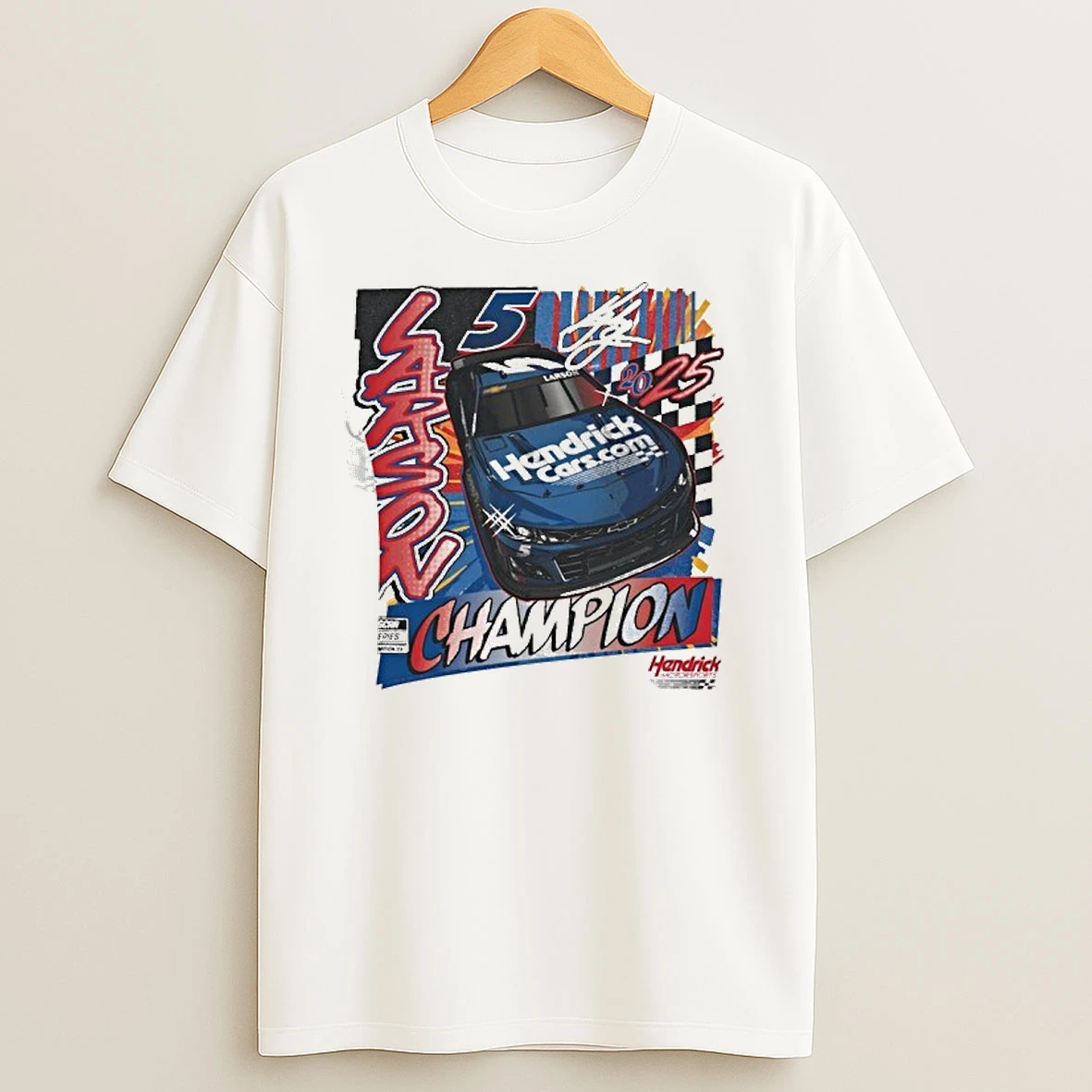 Kyle Larson 2025 Nascar Cup Series Champion Regional Franklin T Shirts