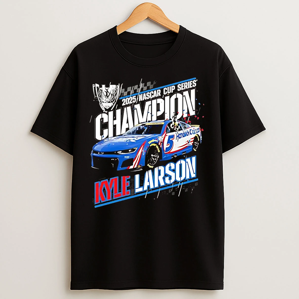 Kyle Larson 2025 Nascar Cup Series Champions T Shirts