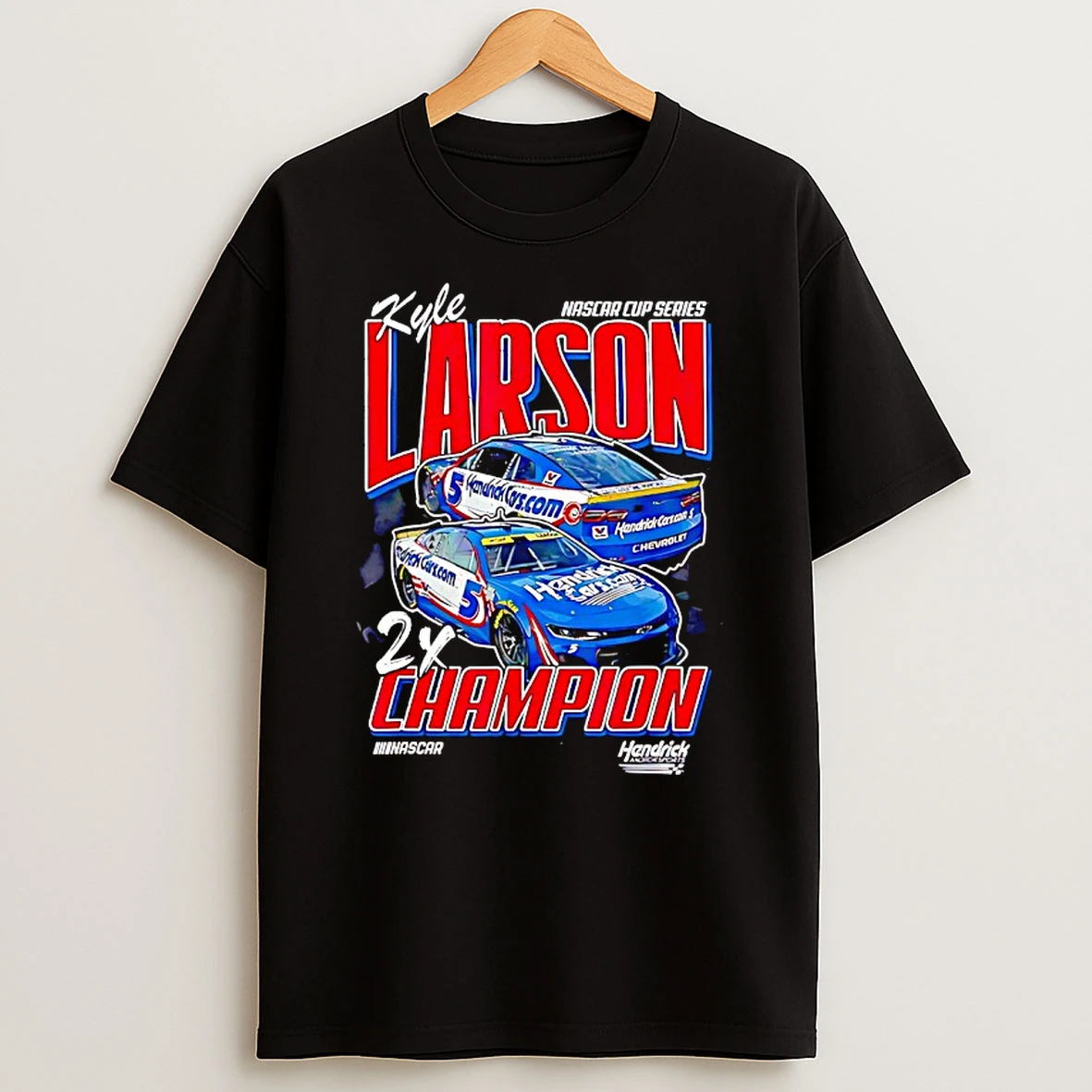 Kyle Larson Hendrick Motorsports Nascar Series 2x Champion Shirts