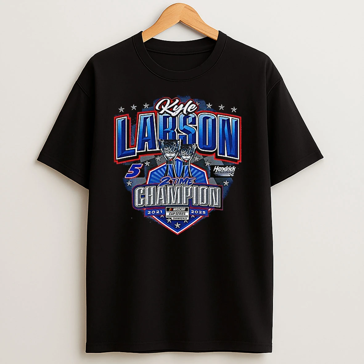 Kyle Larson Hendrick Motorsports Two Time Nascar Cup Series Champion T Shirts