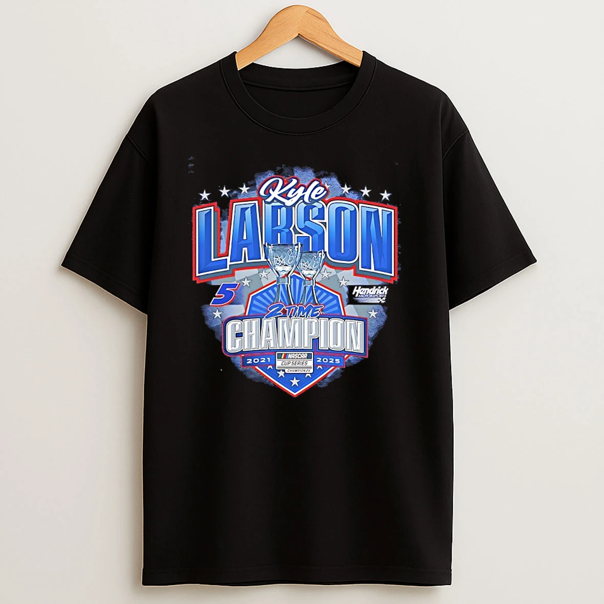 Kyle Larson Two Time Nascar Cup Series Champion 2021 2025 T Shirts