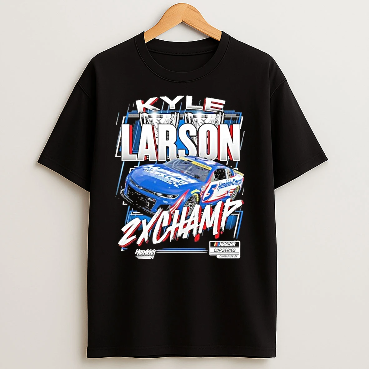 Kyle Larson Two Time Nascar Cup Series Champion T Shirts