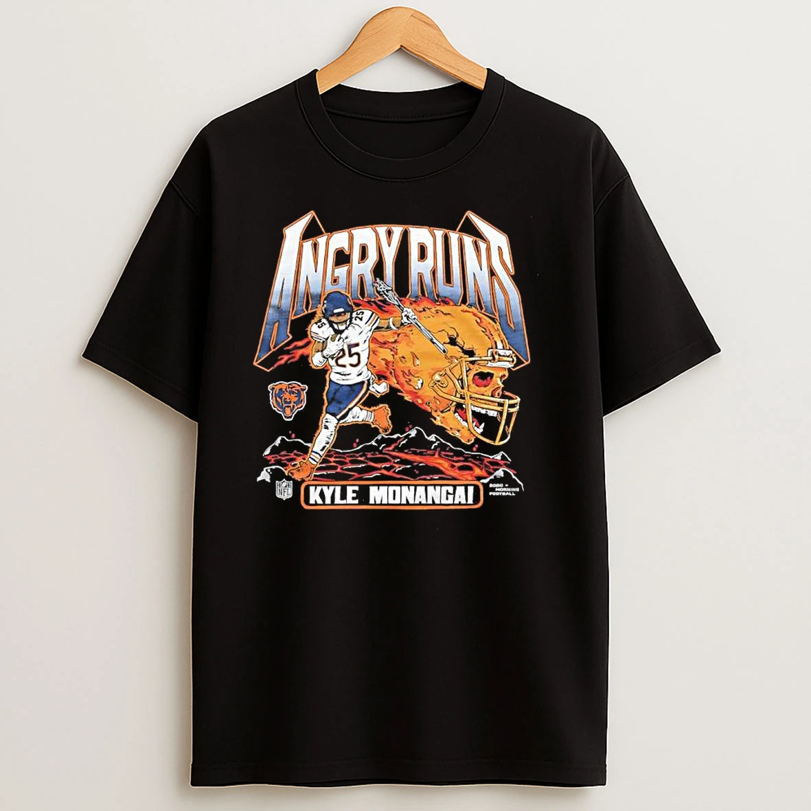 Kyle Monangai Chicago Bears Angry Runs 2025 T Shirts