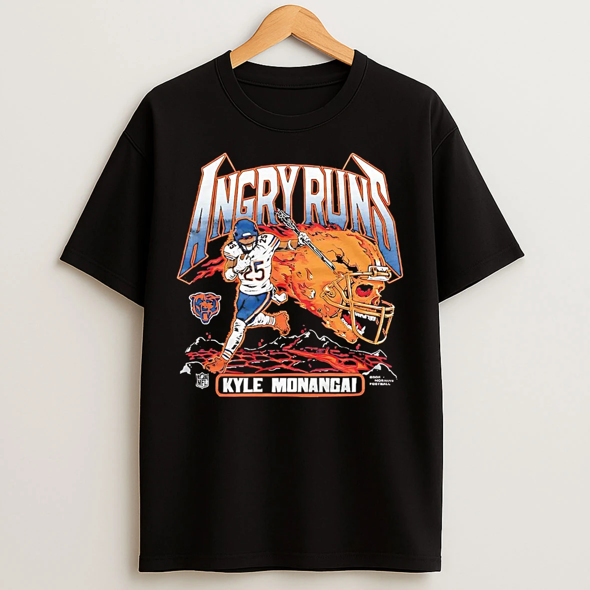 Kyle Monangai Angru Runs 2025 Chicago Bears T Shirts