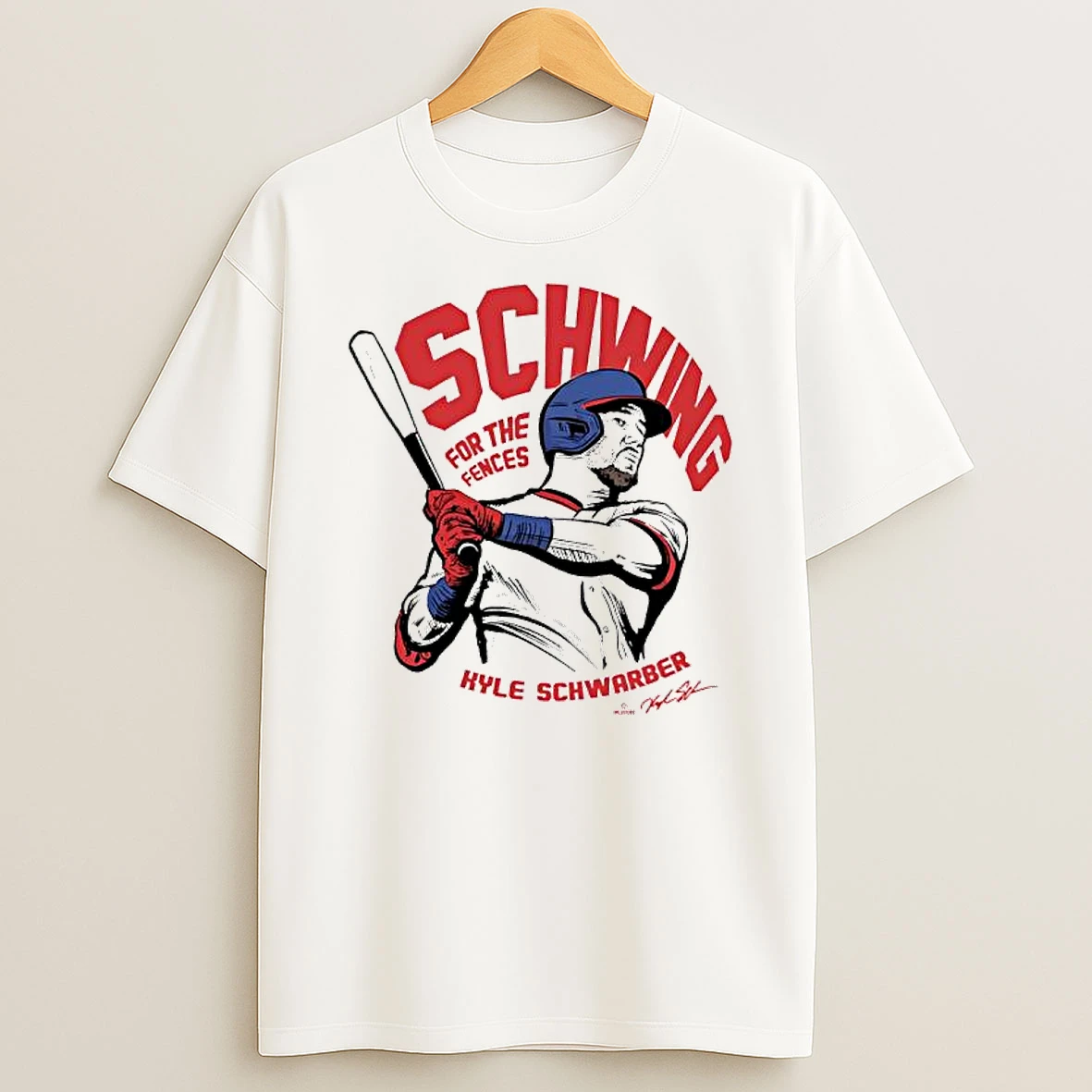 Kyle Schwarber Philadelphia Baseball Schwing For The Fences Signature Moment Shirts
