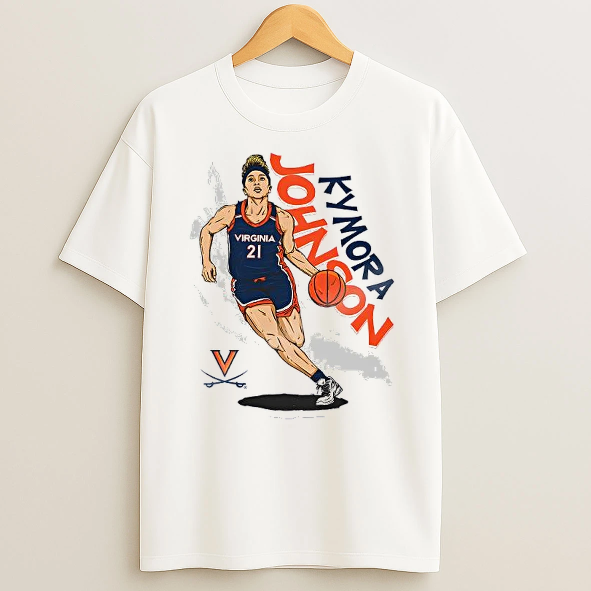 Kymora Johnson Virginia Cavaliers Ncaa Womens Basketball Shirts