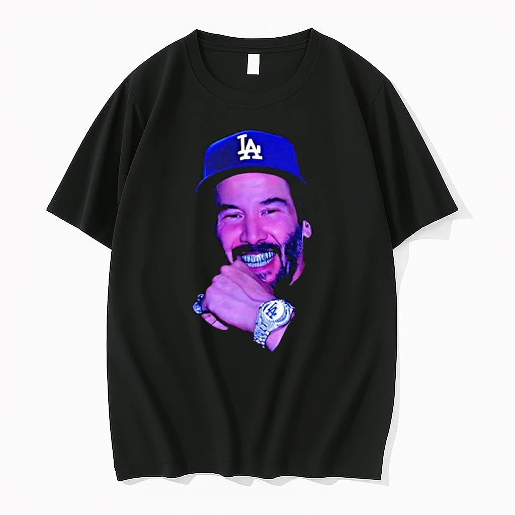 La Bust Down Keanu Reeves Diamond Graphic Shirts