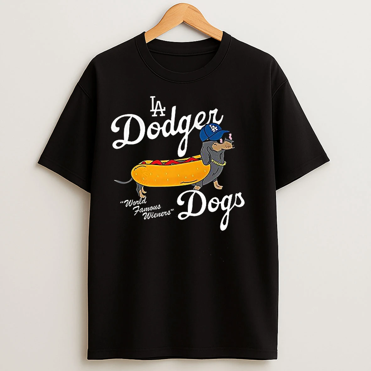 La Dodger World Famous Wieners T Shirts