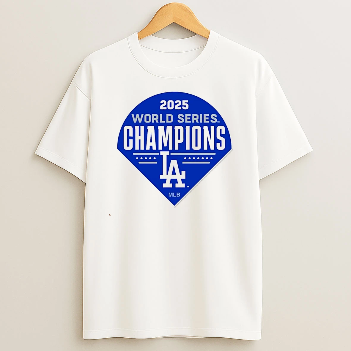 La Dodgers 2025 Mlb World Series Champions Logo Christmas T Shirts