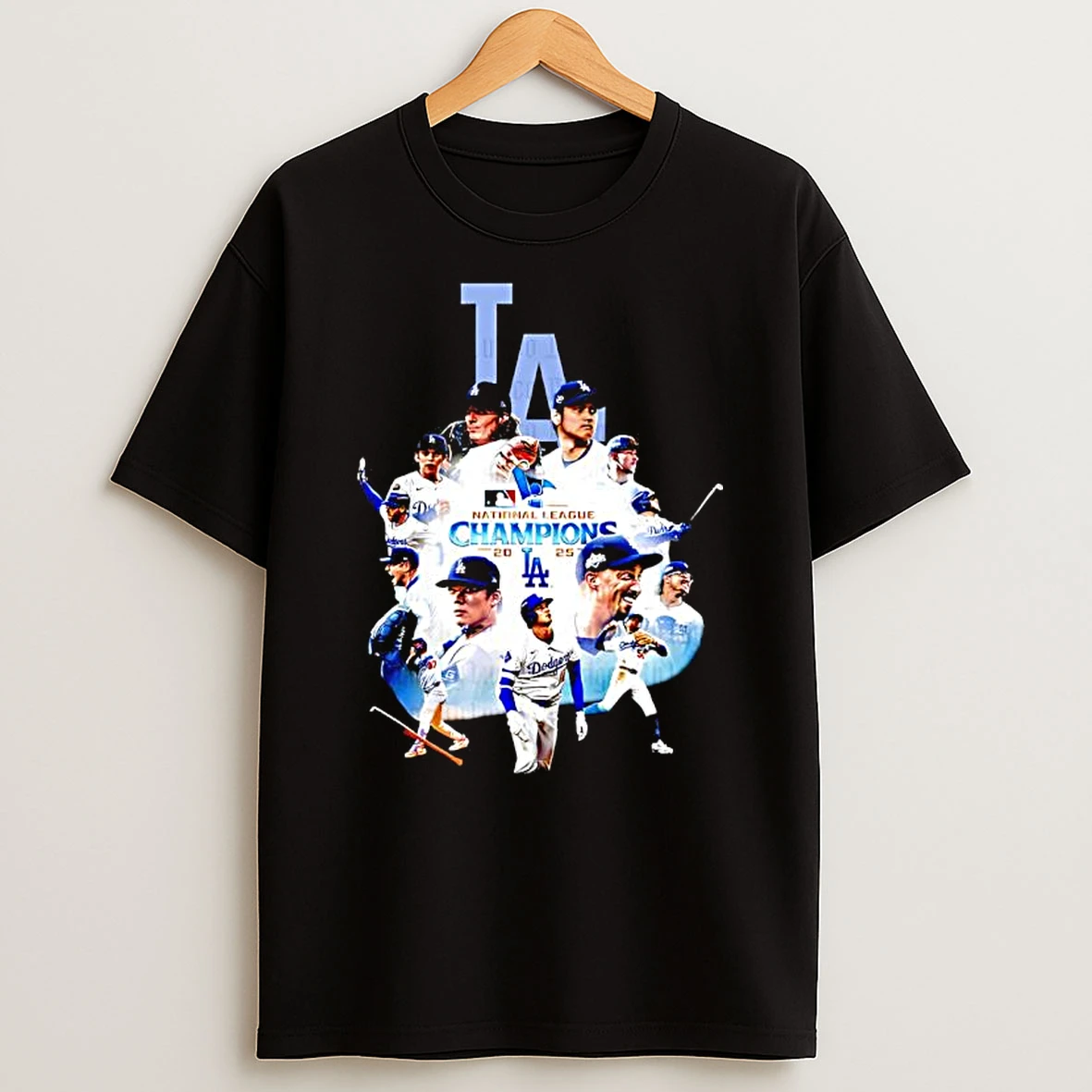 La Dodgers 2025 National League Champions All Players Graphic Shirts