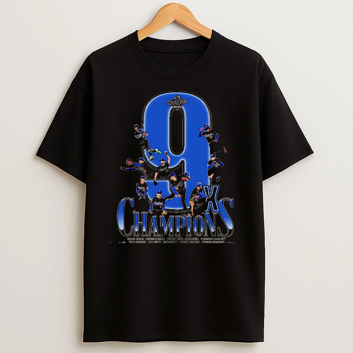 La Dodgers 2025 World Series Champions 9x Time Player Name Christmas T Shirts