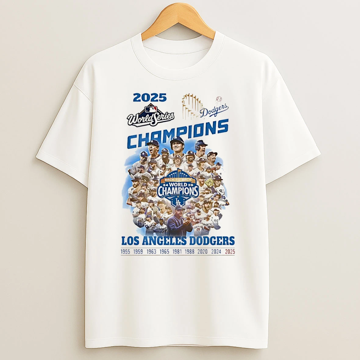 La Dodgers 2025 World Series Champions All Team Shirts