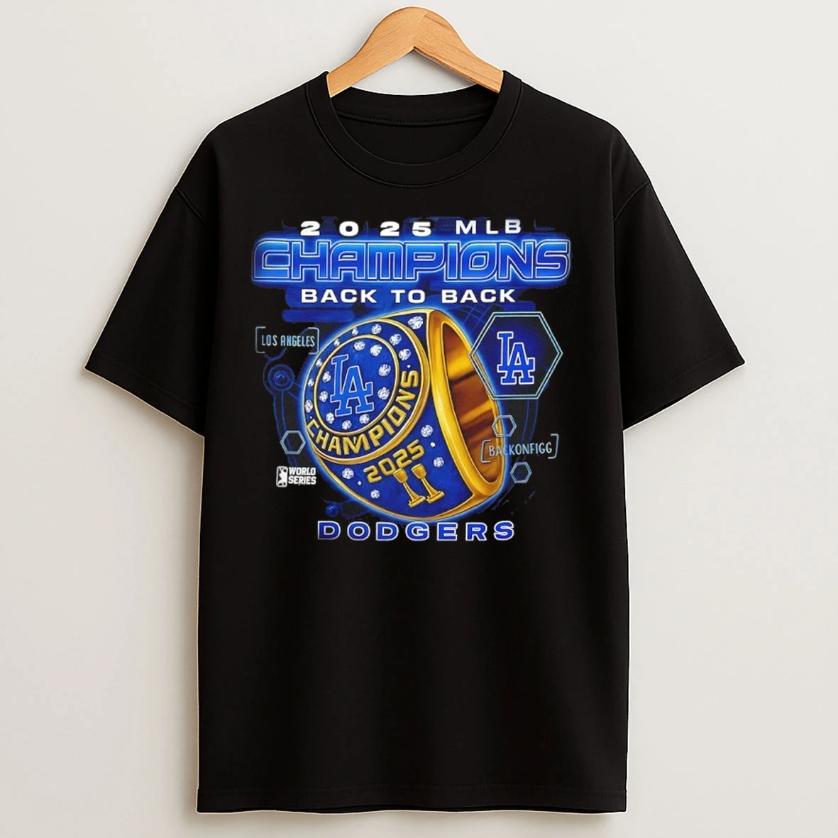 La Dodgers 2025 World Series Champions Back To Back 24 25 Rings T Shirts